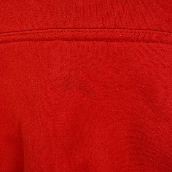 Comfrt Hoodie Sweatshirt Mens Small Red Fleece Pullover Kangaroo Pocket Logo - Picture 3 of 11